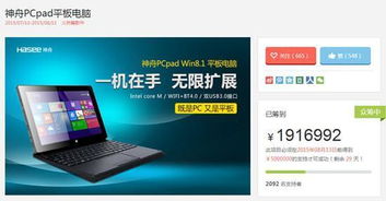 从神舟电脑近两百万众筹看PC行业的渠道与模式革新